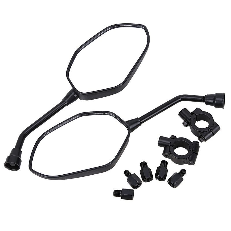 ATV Universal Rear View Side Mirrors Handle Bar Mount for Polaris Yamaha Honda
