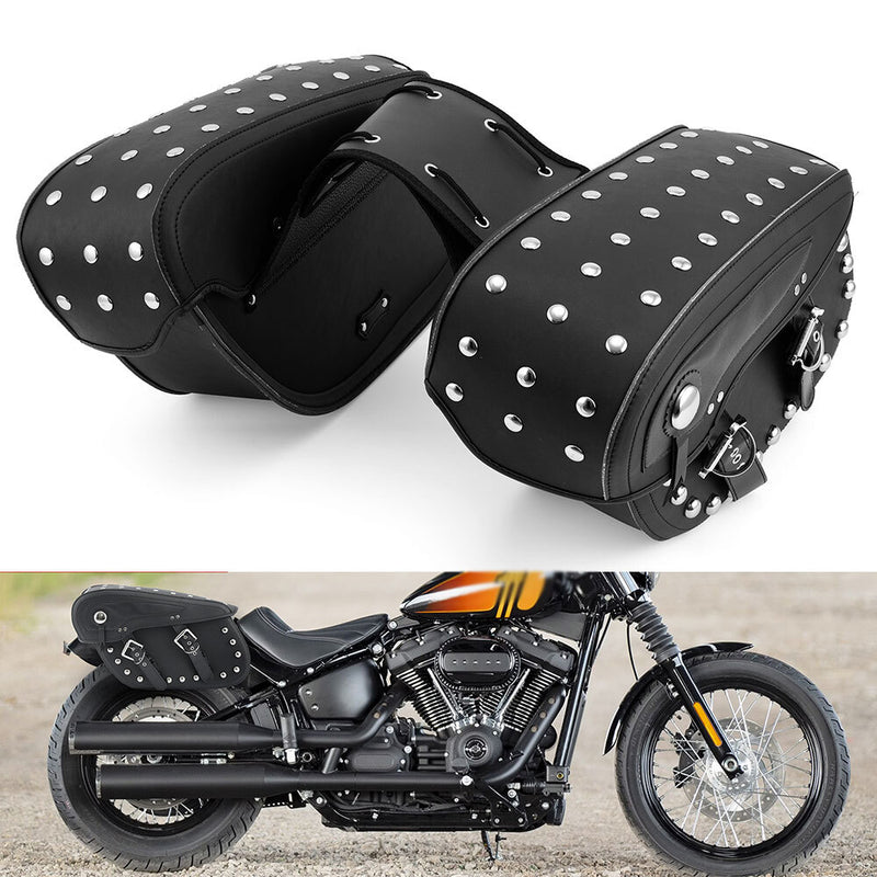Left Right Side Motorcycle Saddle Bags for Harley Dyna Heritage Softail