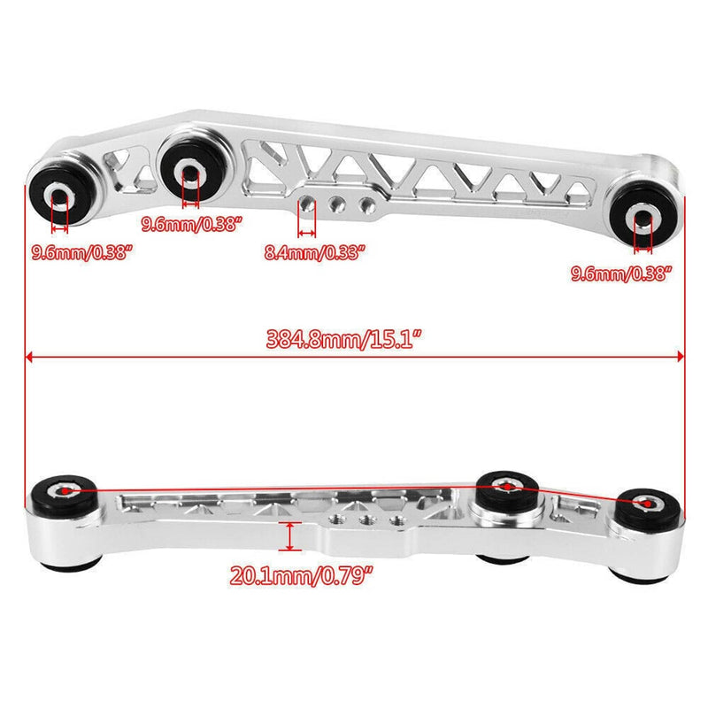Silver Pair Rear Lower Control Arm for Honda Civic CRX Acura Integra