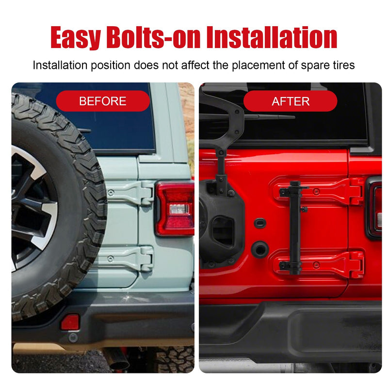Multi-Function Antenna Mount, Tailgate Flagpole Holder for Jeep Wrangler JK JL