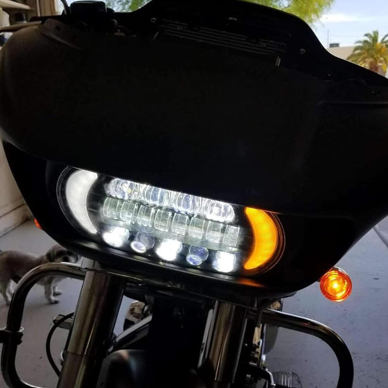 Plug&Play LED Headlight DRL High Low Beam for Harley Road Glide 2015-2024