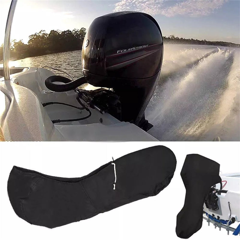 Black Heavy Duty Full Boat Outboard Engine Motor Cover for 20-30 HP