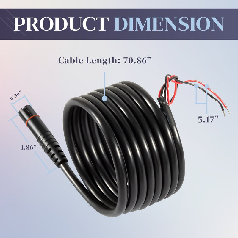 000-14172-001 Power Cord for Lowrance HOOK2 Reveal Cruise 5 7 9 12