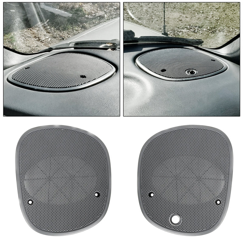 Dash Speaker Grille Cover for Chevrolet S-10 Blazer 98-05 Left Right Gray 2PC