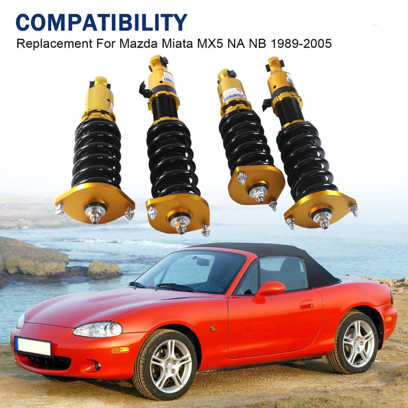 Coilovers Coil Spring Strut for Mazda Miata MX-5 NA NB 1990-2005 Shock