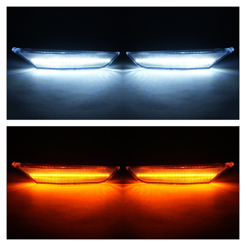 Pair Front Bumper Signal LED Side Marker Light for Infiniti G35 2003-2006