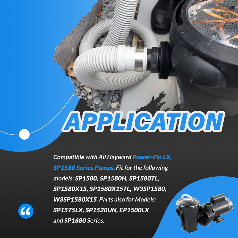 SP1580 Pump Seal Kit Replacement for Hayward Power-Flo LX SP1580 Pool Pump