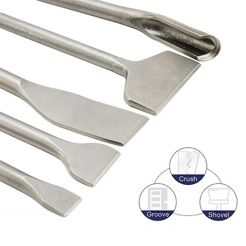 SDS Plus Hammer Drill Chisel Set Rotary Hammer Bits for Tile Masonry Concrete