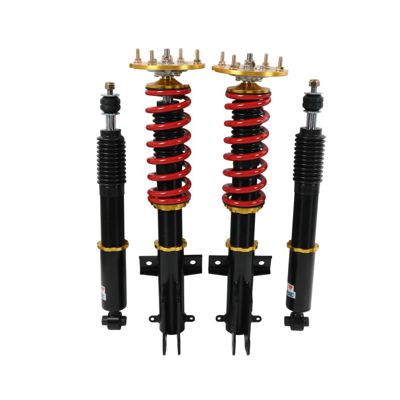4X Front Rear Coilovers Struts Absorber Adj Height for Ford Mustang 2005-2014