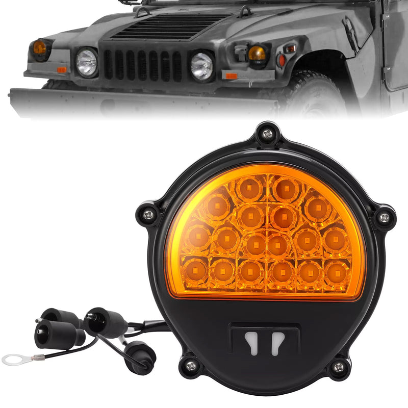 12422957 Yellow Lens LED Front Turn Signal Light for Humvee M35 M998 Trucks