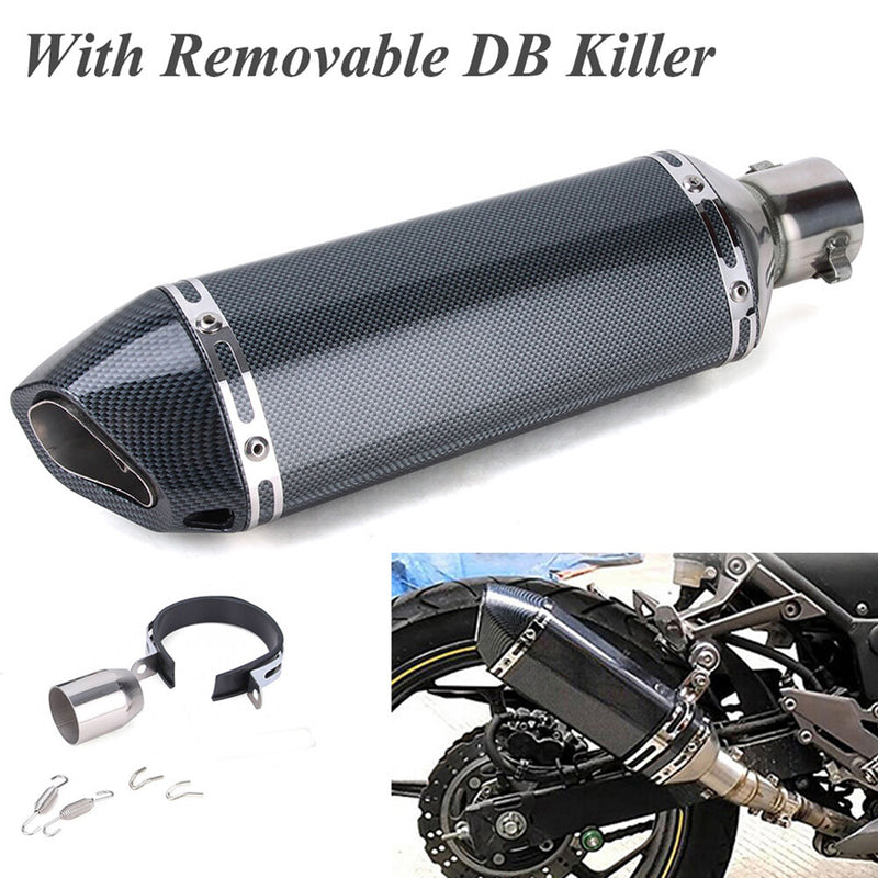 Slip On 51mm Universal Motorcycle Exhaust Muffler Pipe DB Killer Silencer