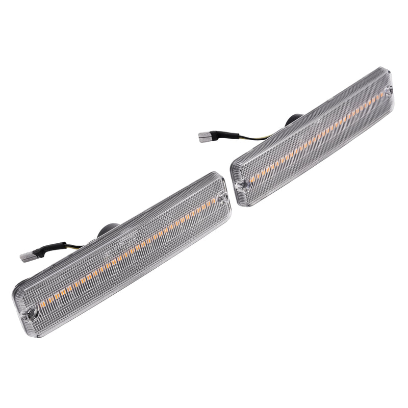 Front Fender LED Side Marker Lights Bumper Lamps for Jeep Wrangler YJ 1987-1995