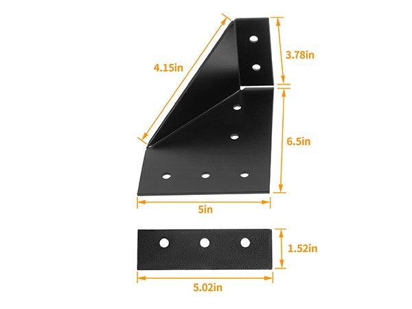 Universal Roof Rack Bracket Side Mount Trailer for Rustic RV Teardrop Campers