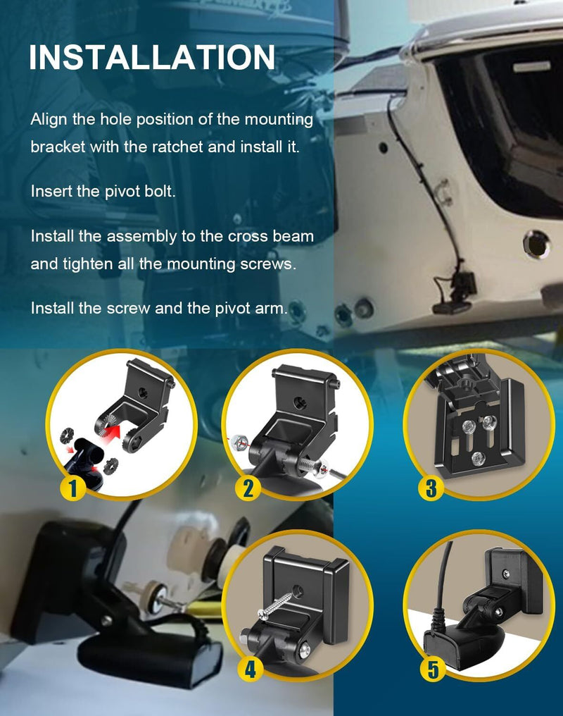 740093-1 Transducer Mount Bracket for Humminbird MHX XNT Transom Hardware