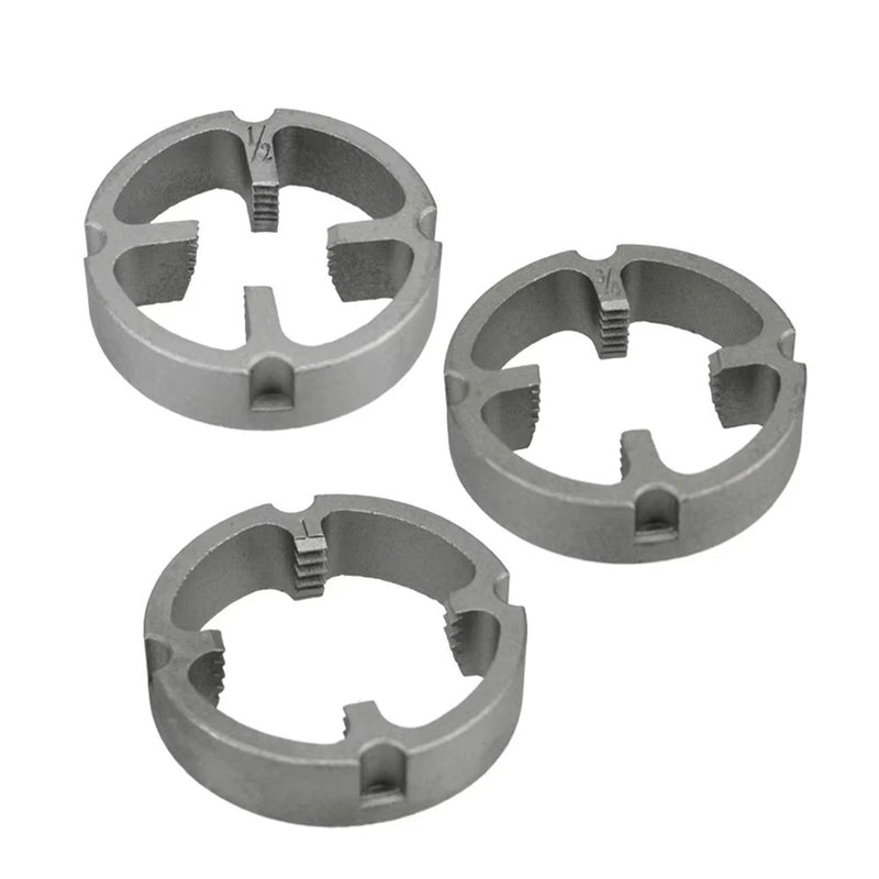 PVC Thread Maker Tool Pipe Threader Plumbing Tool with 3 Dies for Electric Drill
