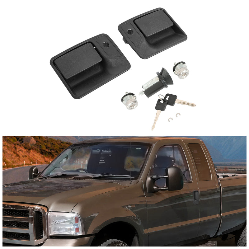 Ignition Door Lock Cylinder for F250 F350 F450 F550 Super Duty 1999-2016