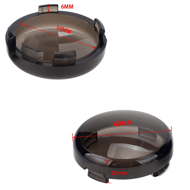 Turn Signal Light Lamp Cover Smoke Lens for Harley Heritage Softail 4PCS