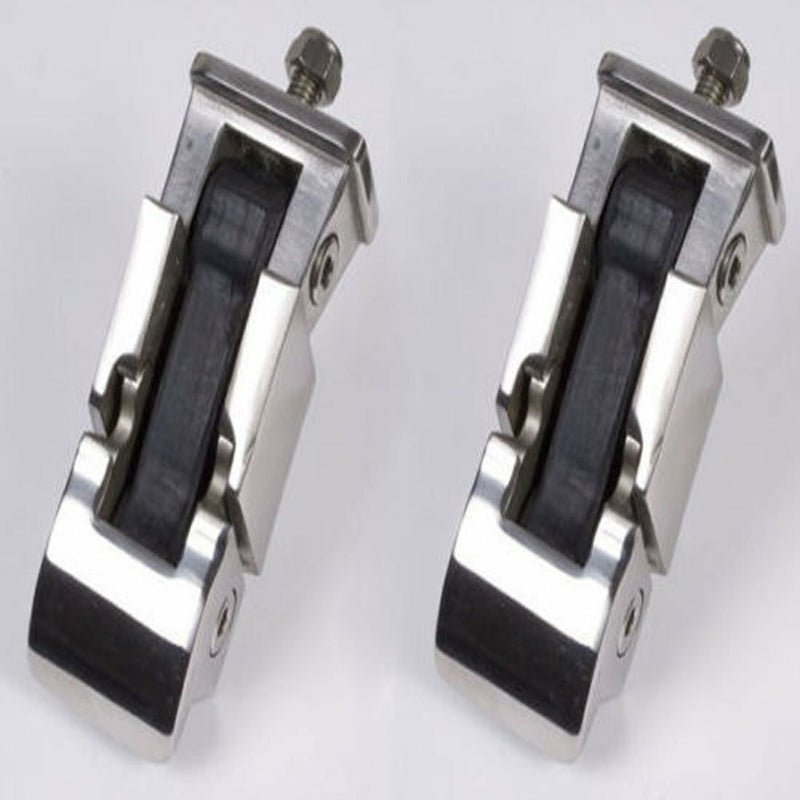 Silver Aluminum Hood Lock Latch Catch Pair for Jeep 2007-2018 Wrangler JK