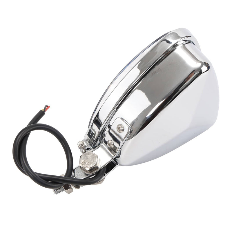 Front Triangle Headlight 10mm Bottom Mount for Cafe Racer Harley Suzuki Kawasaki