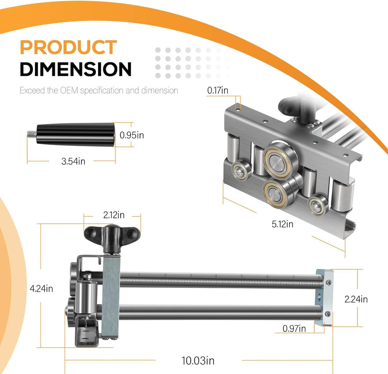 2204 Uni Bender Metal Bending Tool Adjustable Bend Height From 3/8" to 8" 0-90°