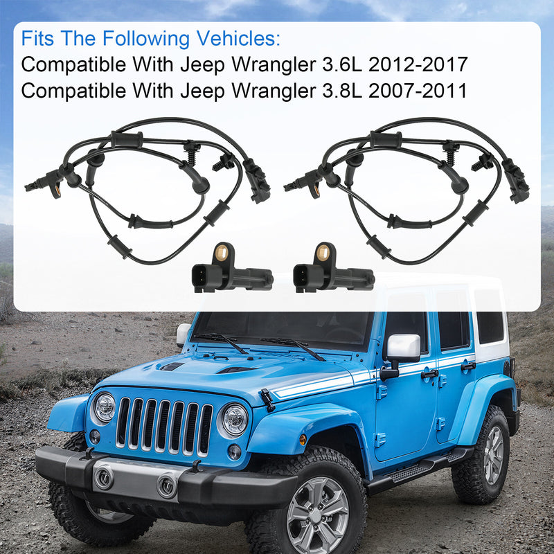 ABS Wheel Speed Sensor Set for Dodge Nitro 2007-2011 3.7L 4.0L Front Rear
