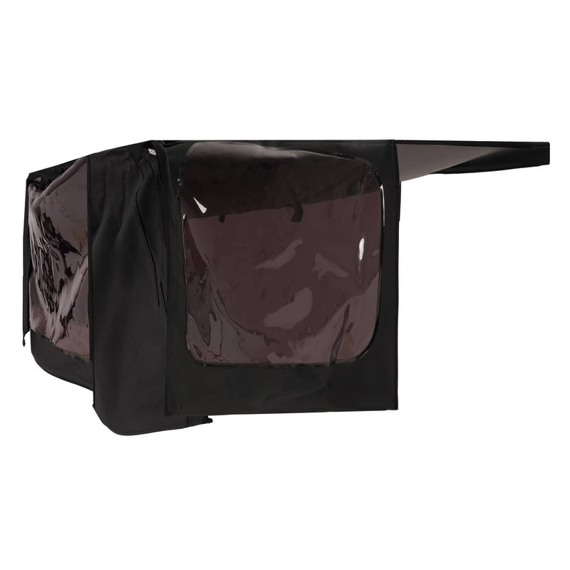 DURAFORCE Soft Top Kit Front Upper Half Doors Tinted Windows for Jeep Wrangler YJ 87-95