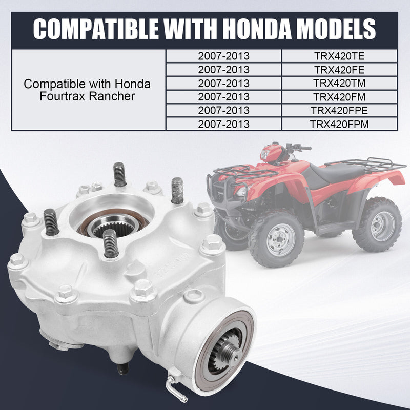 41300-HP5-600 Rear Differential Assy for 2007-2013 Honda Fourtrax Rancher TRX420