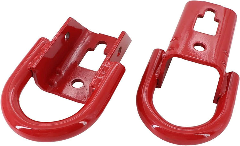 2 Pcs Red Towing Hooks FL3Z17N808A w/ Hardware Front for Ford F150 09-19