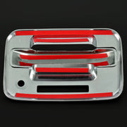 DURAFORCE Door Handle Cover for Ford F-150 F150 4DR Crew Cab 2004-2014 Chrome ABS Keypad