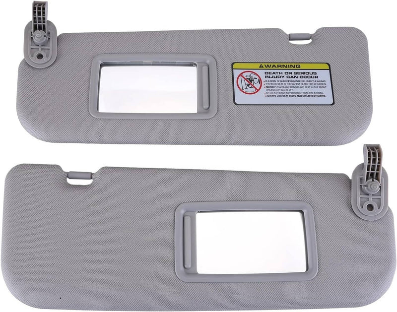 Pair Sun Visor with Mirror Driver Passenger Side for Hyundai Veloster 2012-2015