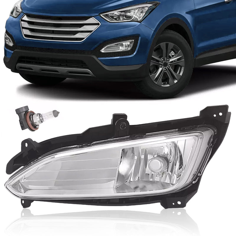 Front Fog Light Lamp Left Driver Side for Hyundai Santa Fe Sport 2013-2016