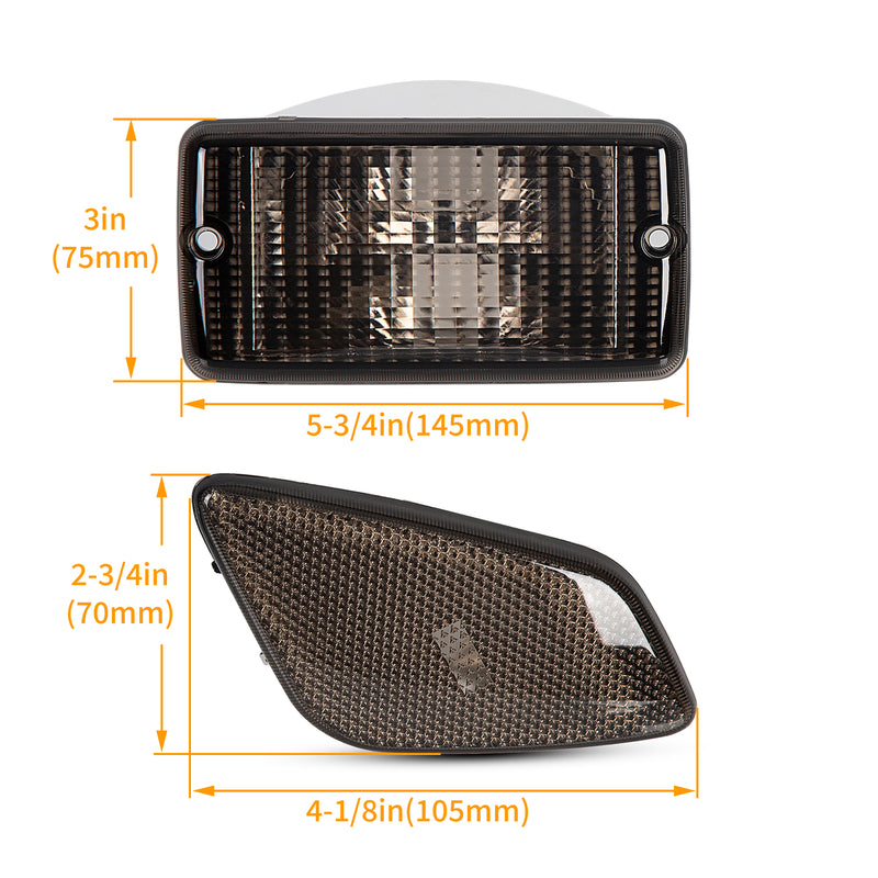 Smoke Bumper Signal Fender Side Marker Lights for Jeep Wrangler TJ 1997-2006