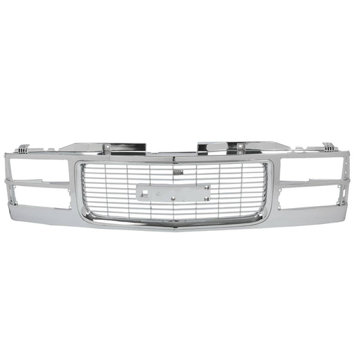 DURAFORCE Grille Assembly for GMC 1994-1998 C1500 K1500 1994-2000 K3500 C3500 K2500 Chrome