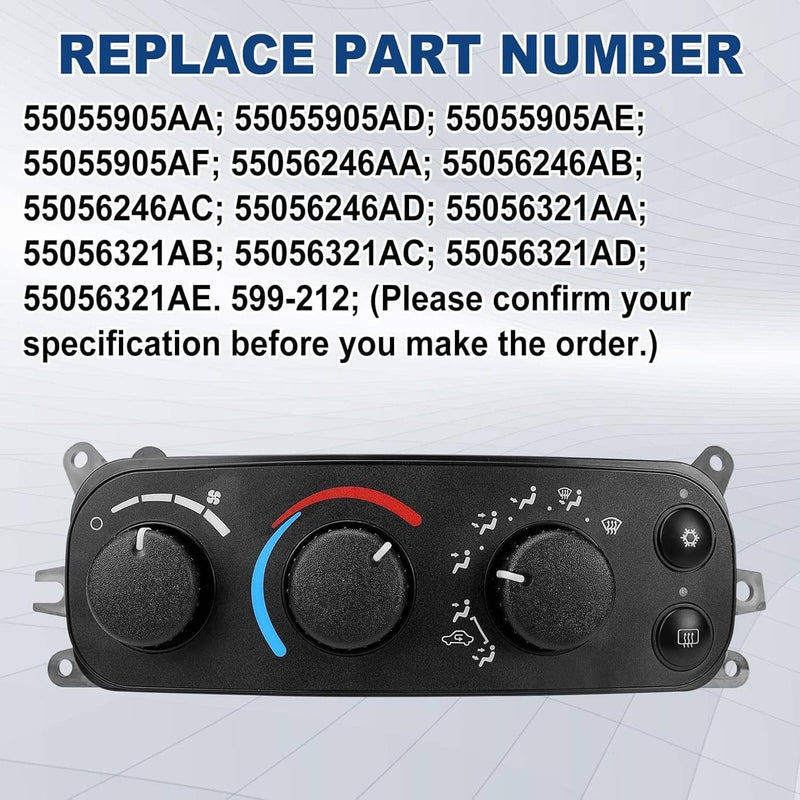 599-212 A/C Heater Climate Control Module for 2002-2005 Dodge Ram 1500 2500 3500