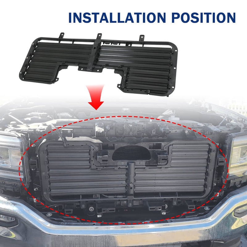 84363184 Front Radiator Shutter with Motor for Chevrolet Silverado 1500 Sierra 1