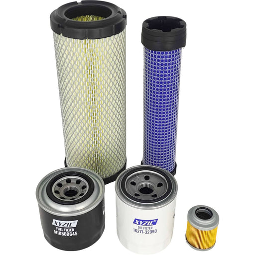 DURAFORCE Filter Kit for John Deere 27D Compact Excavator (S.N. 250001—)