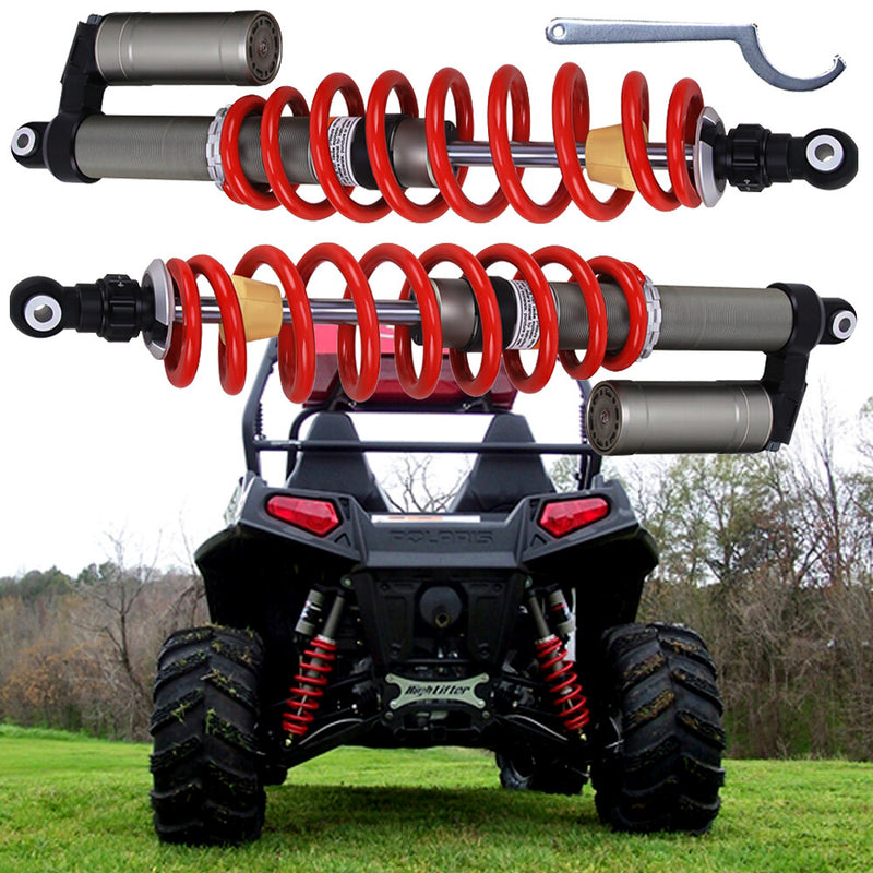 Pair Left Right Rear Air Shock Absorbers for Polaris RZR 800 S EFI 2009-2014