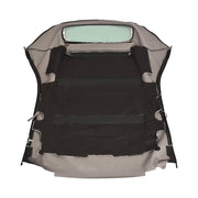 DURAFORCE Convertible Top Glass Window for Toyota Solara 2004-2009 08 Black Twill Vinyl