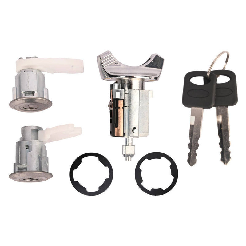 Ignition Door Lock Cylinder Set for Ford Bronco F-150 250 350 Keyed Alike