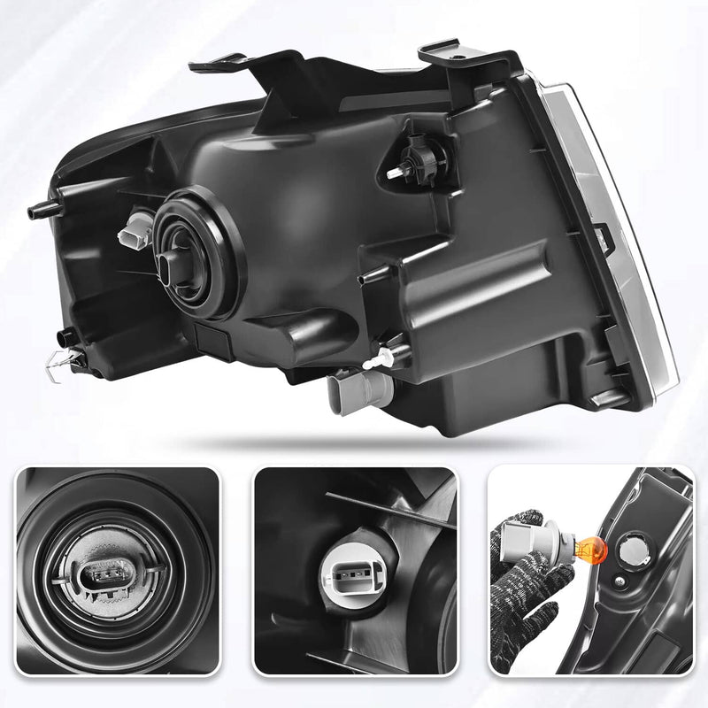 DURAFORCE 7L1Z13008DB Headlight Left With Bulbs for Ford Expedition 2007-2014