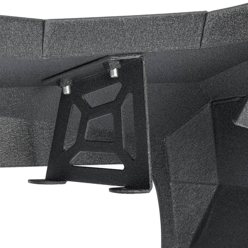 DURAFORCE Steel Armor Windshield Frame Cover Visor Cowl w/LED for Jeep Wrangler JK 2007-18