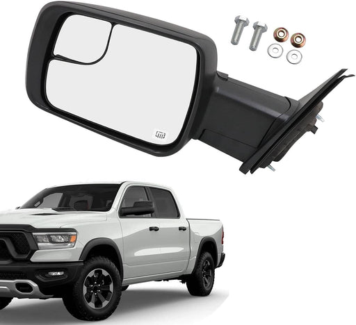 DURAFORCE Left Side Power Fold Heated Mirror LED Signal BSD for 2019-2024 Dodge Ram 1500