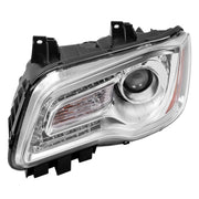 DURAFORCE Chrome Bezel LED DRL Headlight Headlamp Driver Side for Chrysler 300 2011-2023