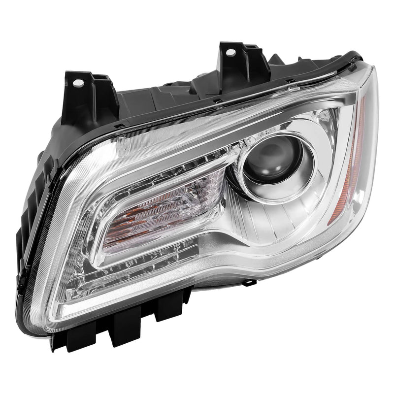 DURAFORCE Chrome Bezel LED DRL Headlight Headlamp Driver Side for Chrysler 300 2011-2023