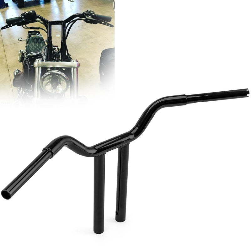 16" in Black Handlebar MX-T-Bars Fit for Harley Road King Softail Dyna Sportster