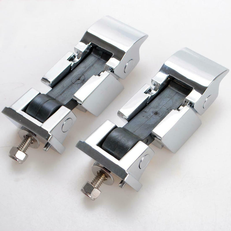Silver Aluminum Hood Lock Latch Catch Pair for Jeep 2007-2018 Wrangler JK