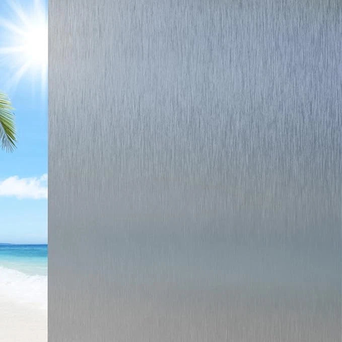 DURAFORCE 78.74"x17.73" Static Cling Film for Bathroom Office Living Room No Glue Needed