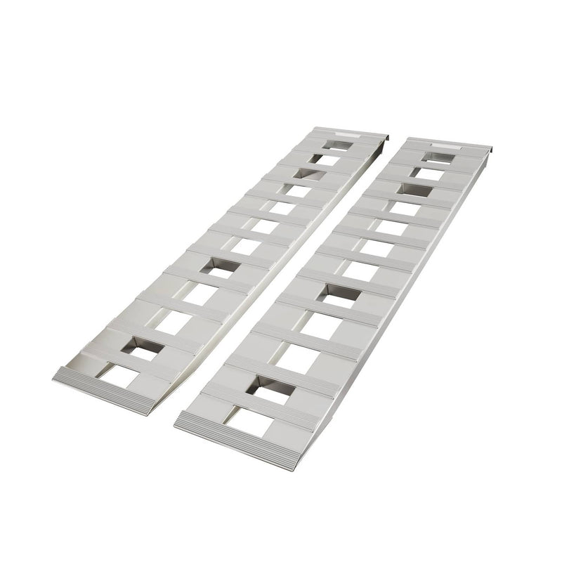 8500Lbs 72" x 15" Aluminum Hook Ramps Pair Car Trailer Truck Hook End