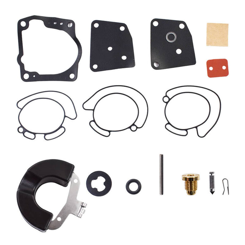 DURAFORCE 435442 436852 Carburetor Rebuild Kit for Johnson Evinrude V4 V6 90 Deg 6-Pack