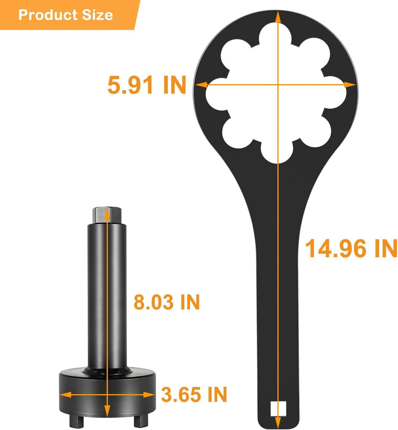 Bearing Carrier Nut And Spanner Wrench Drive Tool for Mercruiser Alpha 1 Gen 2